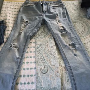 Encore light blue ripped jeans